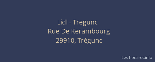 Lidl - Tregunc