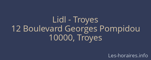 Lidl - Troyes