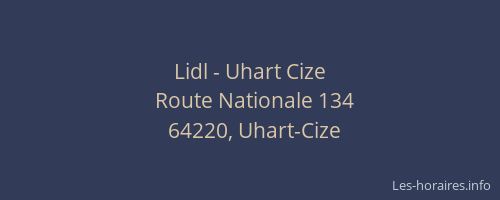Lidl - Uhart Cize