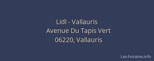 Lidl - Vallauris