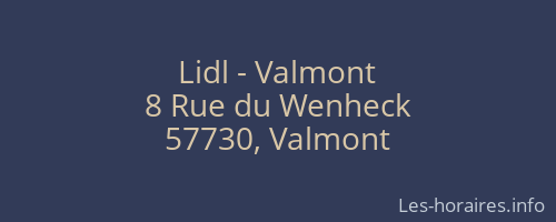 Lidl - Valmont