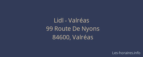 Lidl - Valréas