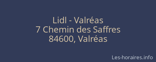 Lidl - Valréas