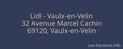 Lidl - Vaulx-en-Velin