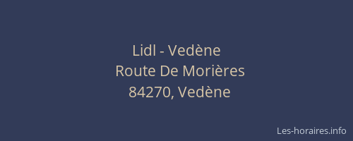 Lidl - Vedène