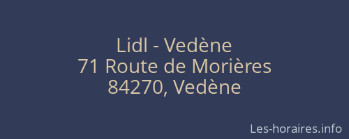 Lidl - Vedène