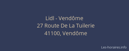 Lidl - Vend&ocirc;me