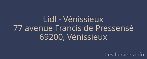 Lidl - Vénissieux