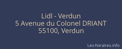 Lidl - Verdun