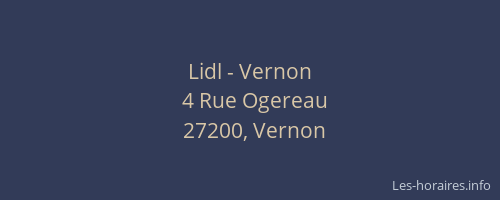 Lidl - Vernon