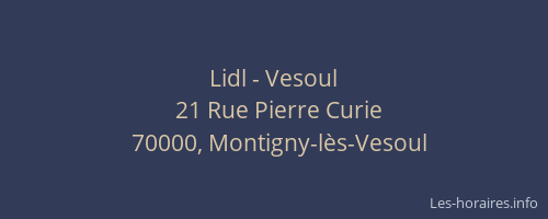 Lidl - Vesoul