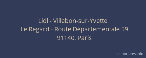 Lidl - Villebon-sur-Yvette