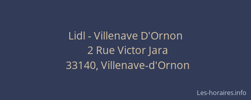 Lidl - Villenave D'Ornon