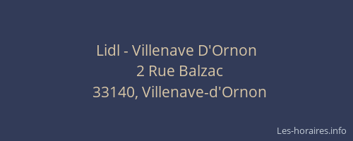 Lidl - Villenave D'Ornon