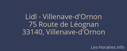 Lidl - Villenave-d'Ornon