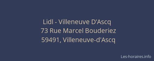 Lidl - Villeneuve D'Ascq