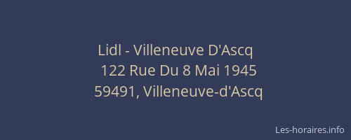 Lidl - Villeneuve D'Ascq