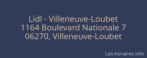 Lidl - Villeneuve-Loubet