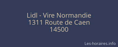 Lidl - Vire Normandie