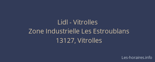 Lidl - Vitrolles