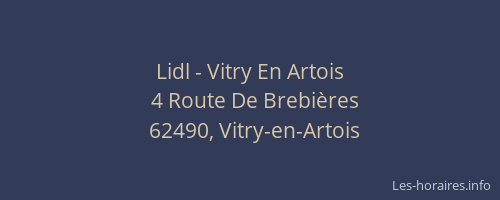 Lidl - Vitry En Artois