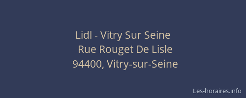Lidl - Vitry Sur Seine