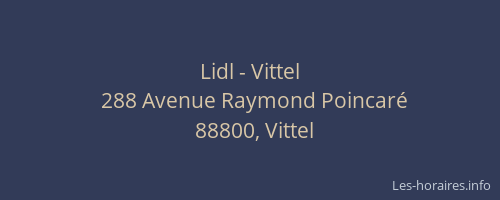 Lidl - Vittel