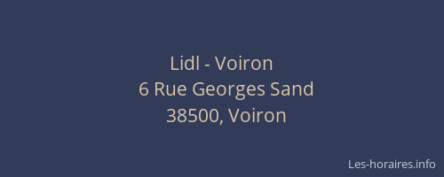 Lidl - Voiron