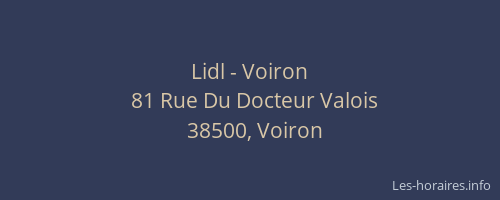 Lidl - Voiron