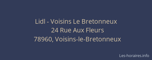 Lidl - Voisins Le Bretonneux