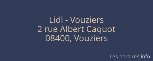 Lidl - Vouziers
