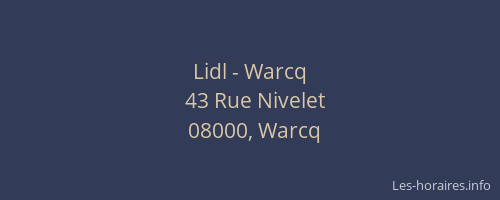 Lidl - Warcq