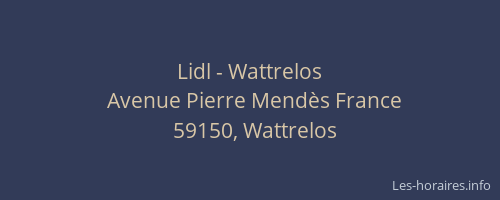 Lidl - Wattrelos