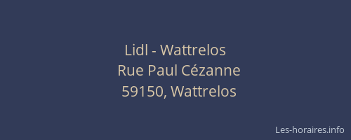Lidl - Wattrelos