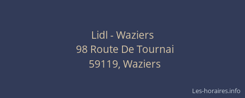 Lidl - Waziers
