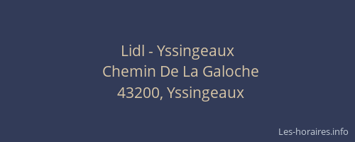 Lidl - Yssingeaux