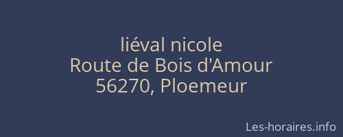 liéval nicole