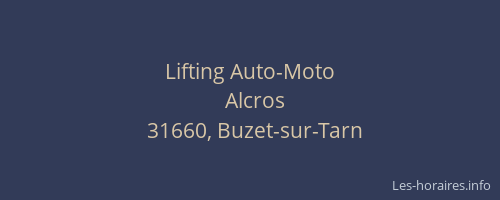 Lifting Auto-Moto
