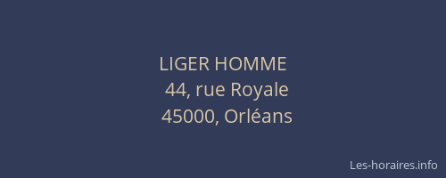 LIGER HOMME