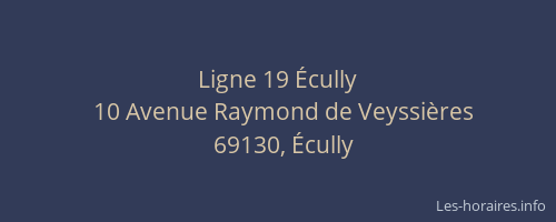 Ligne 19 Écully