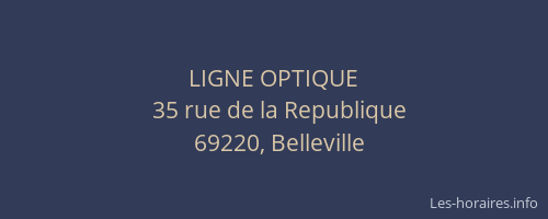 LIGNE OPTIQUE