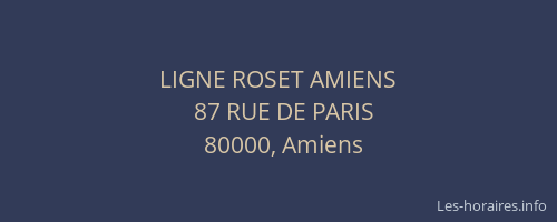 LIGNE ROSET AMIENS