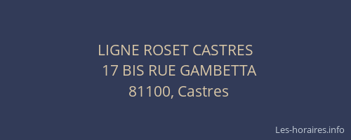 LIGNE ROSET CASTRES