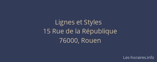 Lignes et Styles
