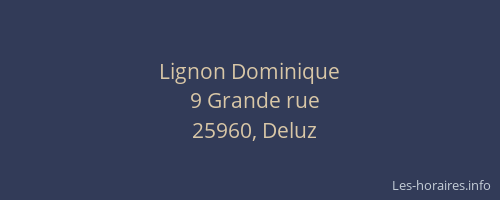 Lignon Dominique