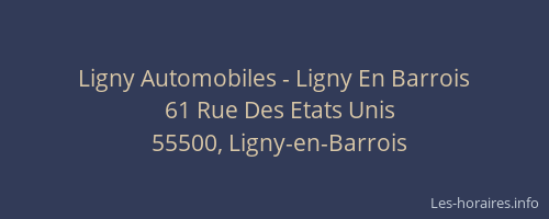 Ligny Automobiles - Ligny En Barrois