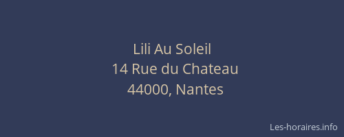 Lili Au Soleil