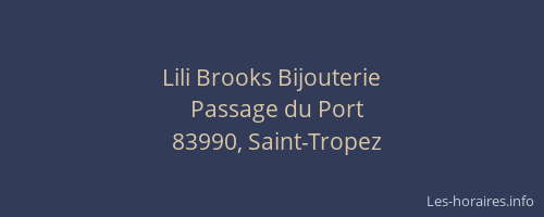 Lili Brooks Bijouterie