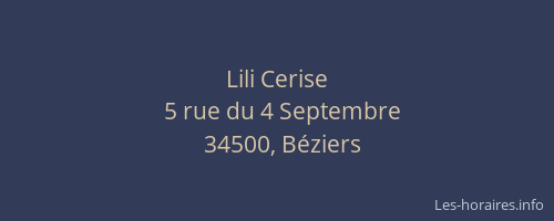 Lili Cerise