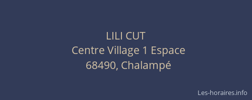 LILI CUT